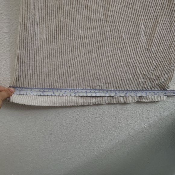 Auden NWOT Women's Cozy Ribbed Wide Leg Cream Sleepwear Pants Sz XL - Picture 11 of 11